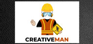CreativeMan Construction Logo Design